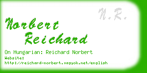 norbert reichard business card